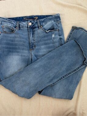 Classic Straight Leg Women’s Jeans in Medium Blue